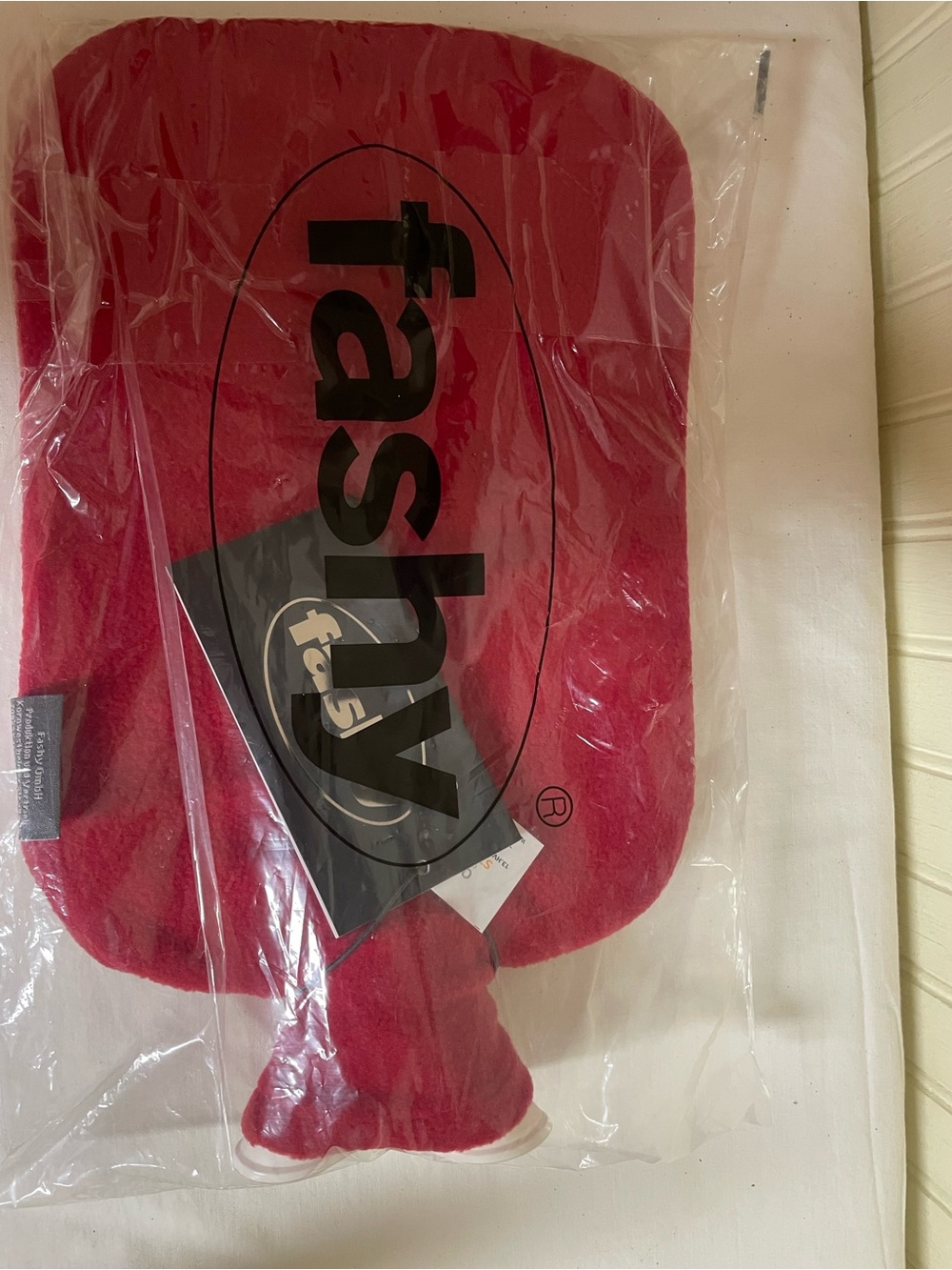 Fashy Brand Hot Water Bottle with Cover - New